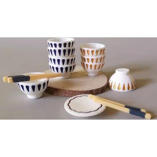 10pcs bowl chopsticks/miniatures dinnerware/cute/fairy garden gnome/moss terrarium decor/bonsai/doll house/diy supplies