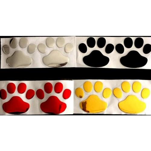 200 Pieces Wholesale Bear Paw Dog Footprints Car Sticker Car Decorations For Women For Men Exterior Car Accessories