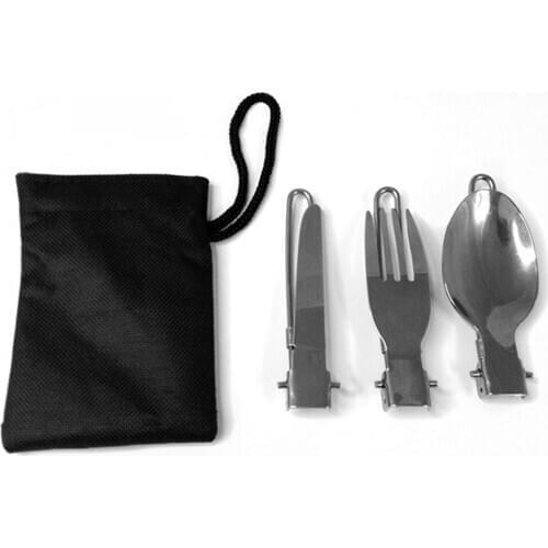 3pcs/set Folding Picnic/Traveling/Hiking/Camping Cutlery Utensils Portable Outdoor Tablewares Dinnerware Knife/Fork \set 1149