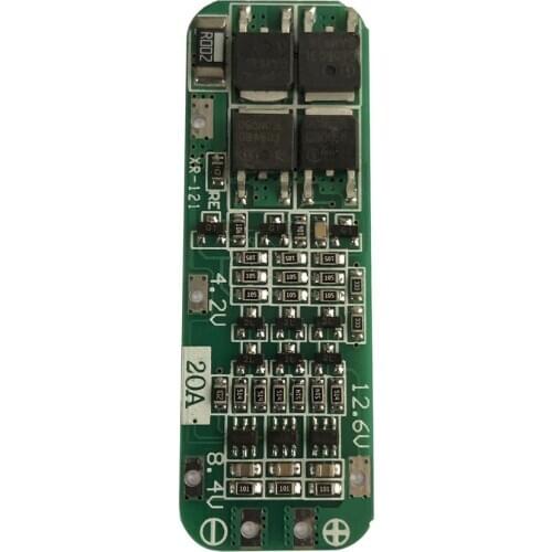 3S 20A 18650 Li-ion Lithium Battery Charger PCB BMS Protection Board For Drill Motor 12.6V Lipo Cell Module 64x20x3.4MM