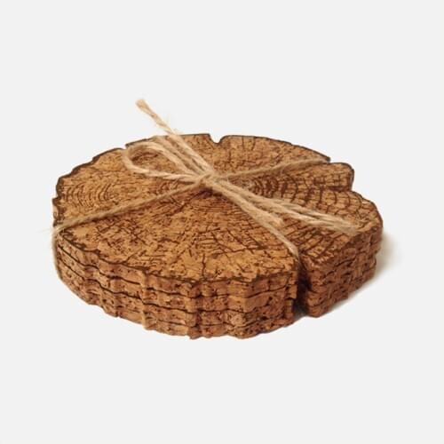 4pcs/pack Creative Mats Pads coffee cup mats household dinnerware tabletop mats soft wood pad kitchen tools tea cup sets mats