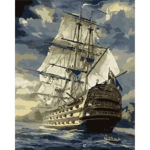 Frameless 40x50cm pictures on the wall DIY oil painting on canvas painting by numbers cuadros decoracion Wind and waves XZ6896