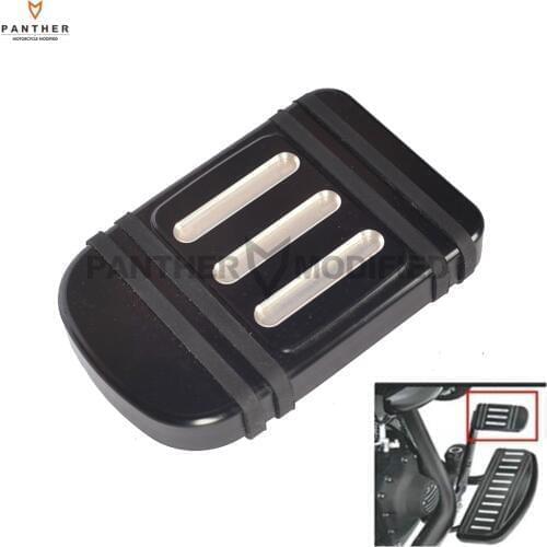 Black Cut Motorcycle Brake Pedal Pad Cover Moto Foot pedal case for Harley Electra Street Glide 1996-2013
