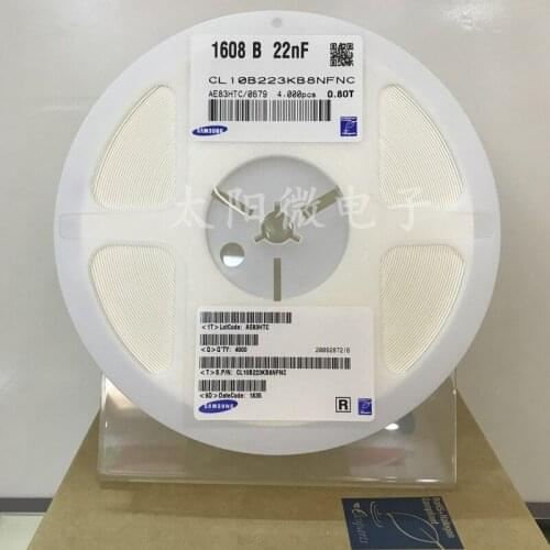 CL10B223KB8NNWC CL10B223KB8NNNC CL10B223KB8NFNC CL10B223KA8NNWC CL10B223KA8NNNC CL10B223KA8NFNC 0603 22nF 25V 50V X7R ±10% MLCC
