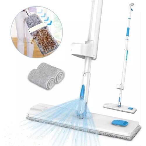 Cleanhome 360 Degree Handle Spray Mop with Reusable Microfiber Pads for Home Laminate Wood Ceramic Tiles Floor Cleaning