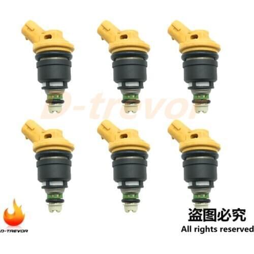 6Pcs 16600-AA170 Fuel Injectors For Nissan Skyline R33 GTS-T RB25DE RB25DET 2.5L 300 ZX 3.0L