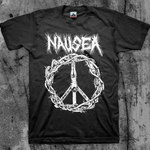 Nausea t shirt crust punk band