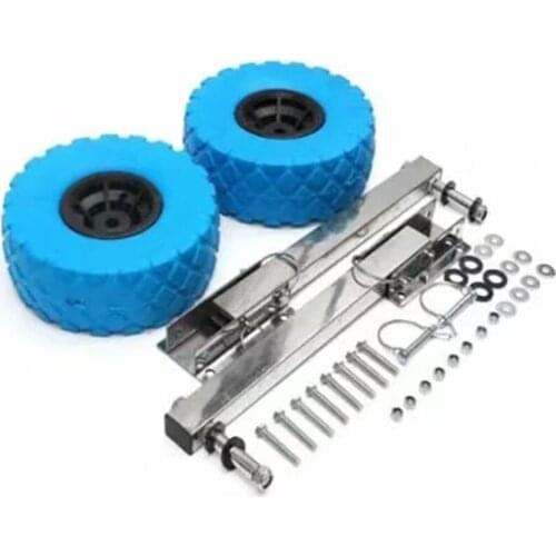 Stainless Steel Boat Transom Launching Wheel For Inflatable Boat Kayak Dinghy Yacht Raft Trolley Kayak Accessories