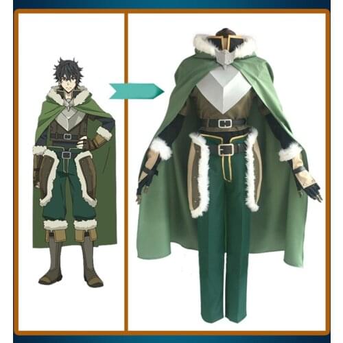 The Rising of the Shield Hero Naofumi Iwatani Cosplay Costume Full Set with Cloak COSPLAYONSEN adult costume