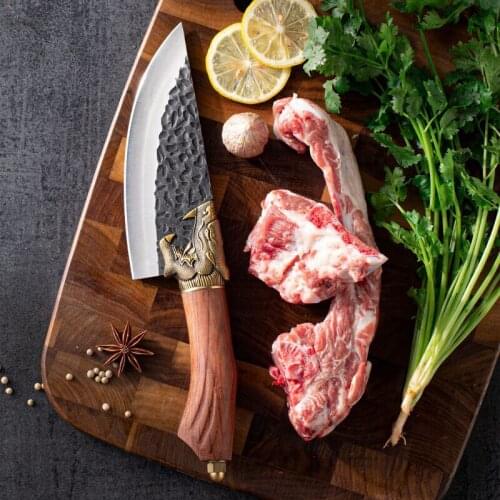 Forging knife slaughtering knife bone-picking knife fish knife household kitchen knife meat slicing knife double knife