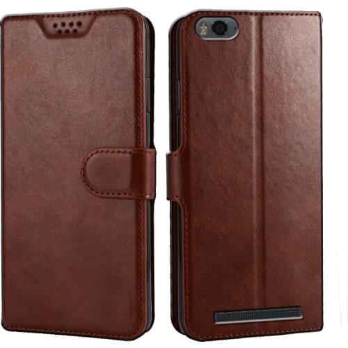 Wallet Leather Case for Xiaomi Mi 4C Mi 4i Book Flip Case Magnetic Closure Book Soft Back Phone Cover