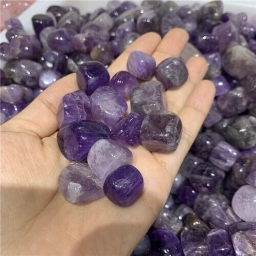 Hot sale 1000g natural amethyst quartz polished gemstone cube reiki healing crystals tumbled stones for meditation