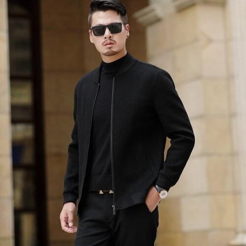 New Winter Coat For Men Double Sided Wool Coats Male Causal Short Jacket Outwear casaco masculino inverno LX2336