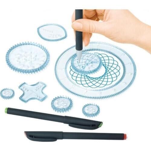 Spirograph Drawing Toys Set Interlocking Gears Wheels Painting Drawing Accessories Creative Educational Toy
