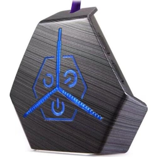 Desktop PC Button Switch Dual USB Ports+ Dual Power Buttons for Internet Cafe Home Portable and Convenient