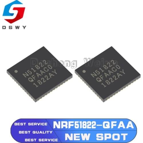 1PCS 100% NRF51822-QFAA NRF51822 N51822 QFN-48 Chipset New and Original IC