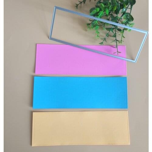 Rectangular metal cutting mold, used for DIY scrapbooking, card making, photo album and photo frame decoration, crafts making