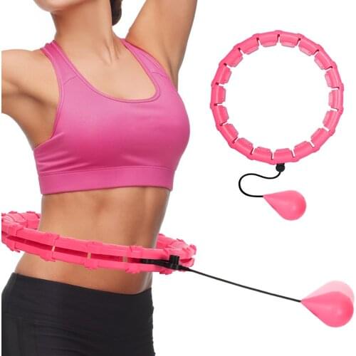 130cm Adjustable Never Drop Smart Circle Sport Hoops Thin Waist Fitness Intelligent Ring Detachable Massage Trainer Dropshipping