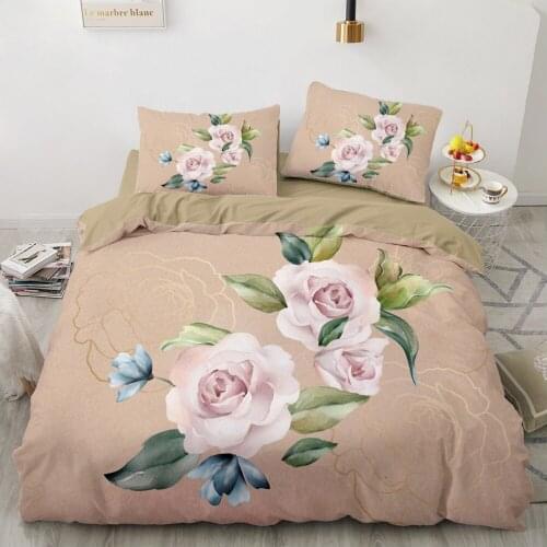 Luxury 3D Bedding set Europe Queen King Double Duvet cover set Bed linen Comfortable Blanket/Quilt cover Bed Set Nordic pink