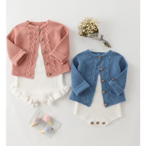 Newborn Baby Toddler Girl Sweater Autumn New Arrival High Quality Knit Cardigan Jackets for Girls Kids Clothing Infant Sweaters