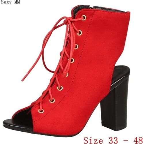 Women High Heel Sandals Shoes Woman High Heels Gladiator Sandals Pumps Small Plus Size 33 34 - 40 41 42 43 44 45 46 47 48