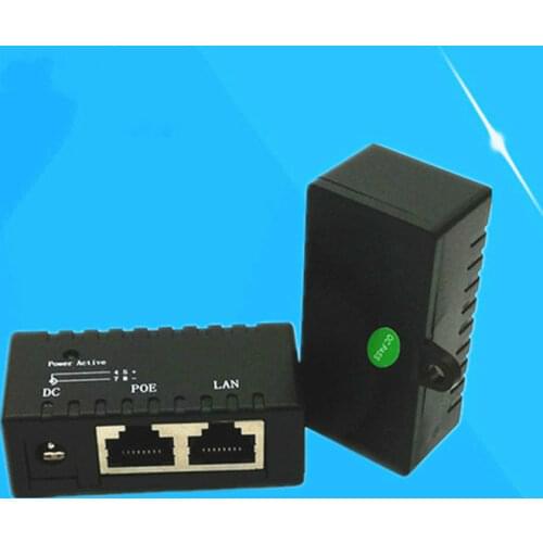 10/100Mbp Passive POE DC Power Over Ethernet RJ45 POE Injector Splitter Wall Mount Adapter For IP Camera AP LAN Network