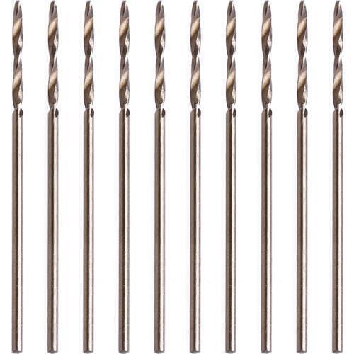 10Pcs 1mm M35 Triangle Shank HSS-Co Cobalt Twist Drill Spiral Drill Bit Set High Quality
