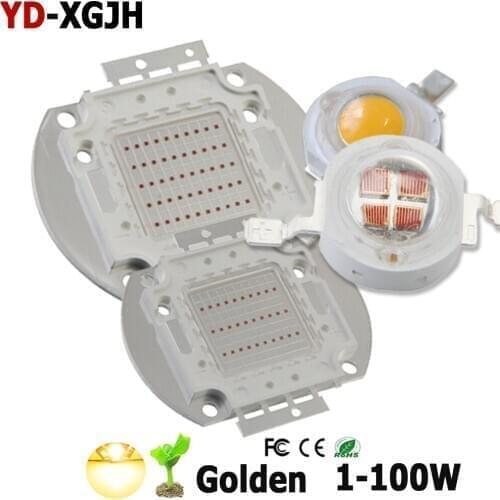 10pcs 1W 3W 5W 10W 20W 30W 50W 100W High Power LED Light-Emitting Diode LEDs Chip SMD Golden For Spot Light Downlight Lamp Bulb