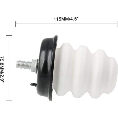 2-pack Rear Axle Bumper with Nuts 15712438 for GMC Sierra Durable White