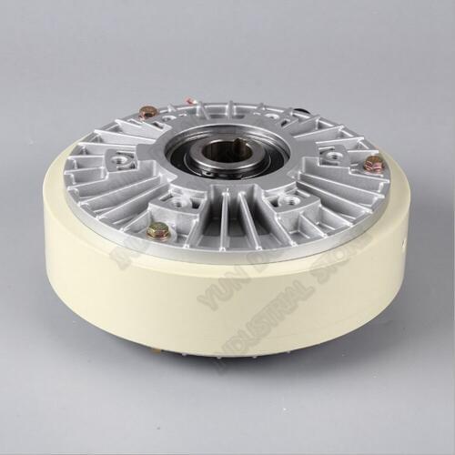 50Nm 5kg DC 24V Hollow Shaft 1000RPM Magnetic Powder Brake Unwinding For Tension Control Continuous Sliding Simulated Load