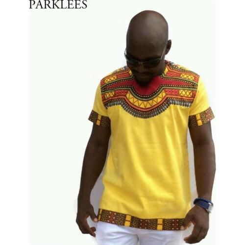 African Dashiki T-shirt Men 2018 Fashion Casual Short Sleeve Tshirt Men Hip Hop Streetwear Tops Tees Brand African Clothing XXXL