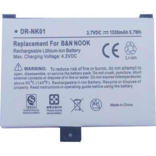 3.7V Battery for BARNES&NOBLE BNRV100 NOOK Classic E-Reader Li-Po Rechargeable Replacement BNRB1530/BNRB454261/9BS11GT/BNRZ100