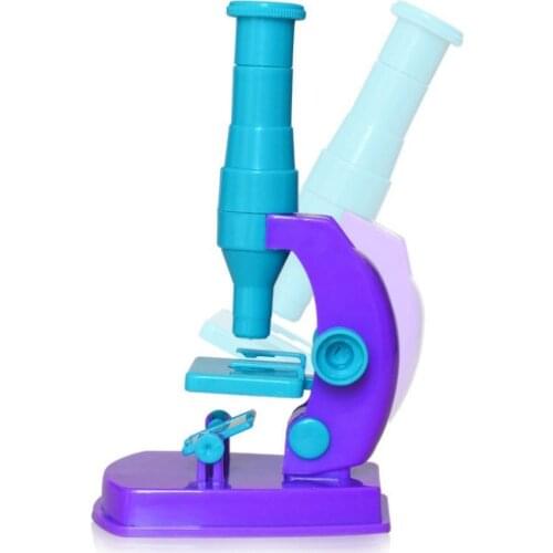 Kids 150X DIY Microscope Science Experiment Equipment Puzzle Early Education Toy