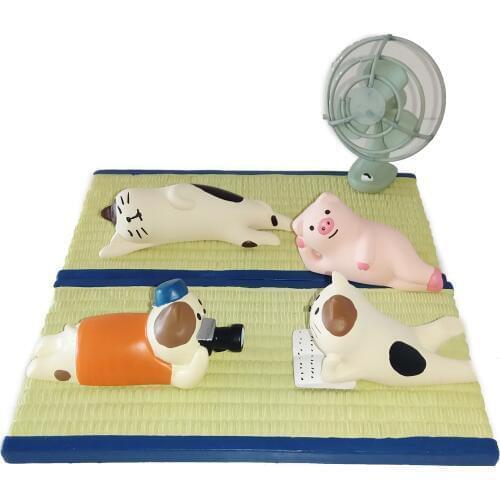 Home Ornament Cat Figurine Animal Cat Accessories Model Dessert Decor Mini Garden Decoration Accessories Bonsai Japan Style G21