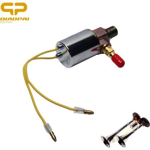 Universal Air Horn Solenoid Valve 12V 24V 1/4 inch Copper for Car Train Truck shop Electric Solenoid Valve Air Horn Accessories