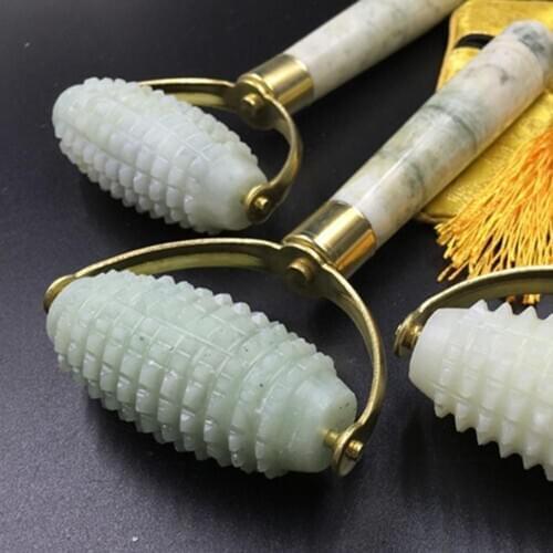 Faux Jade Roller Facial Thin Beauty Massage Tool Anti Wrinkle Aging Health Care