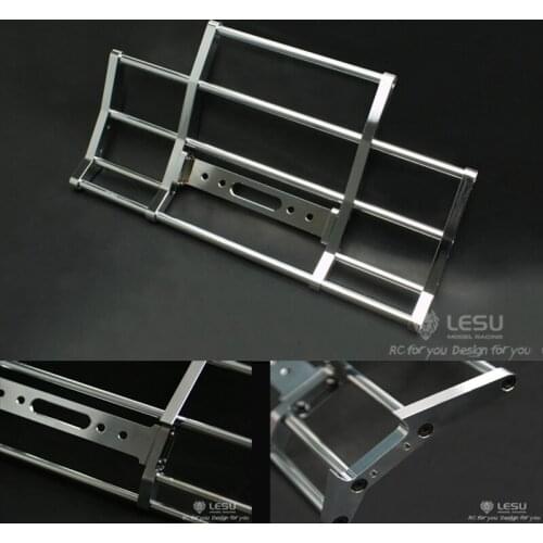Metal LESU Front Bumper for 1/14 TAMIYA King Hauler Globe Liner Grand Hauler RC Tractor Truck Model Car