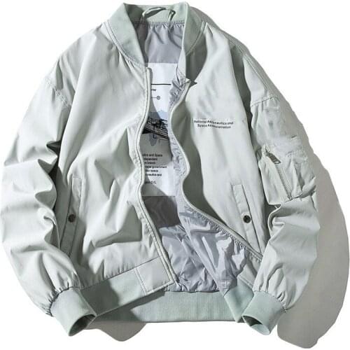 Mens Bomber Jackets New Streetwear Flight Pilot Jacket A105