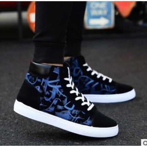 2019Hot Spring and Autumn Men Boots Comfortable Quality High Top Shoes Men New Casual Shoes Botas Breathable Masculinas