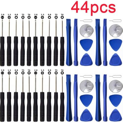 44pcs/set Hand Tool Kit Opening Pry Bar Screen Disassemble Screwdriver Set Repair Tools for IPhone HuaWei Xiaomi Mobile Phone