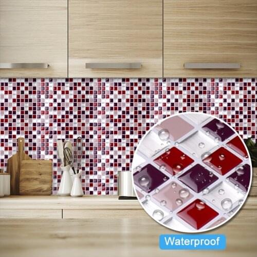 Peel and stick wall tile backsplash for kitchen wall tile stickers vinyl wall tile stickers self adhesive wallpaper for ePacket
