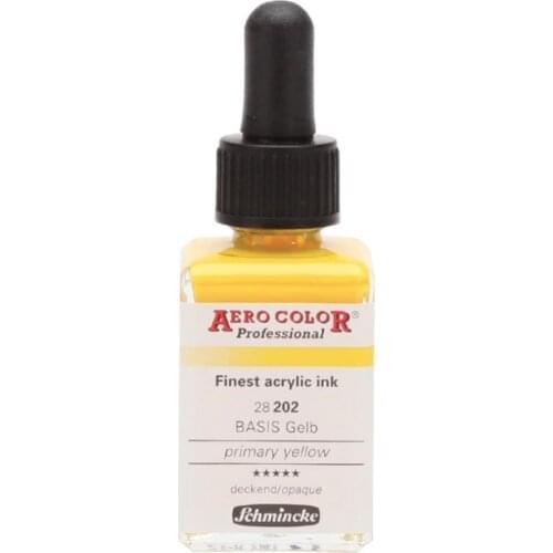 Schmincke Aero Color Acrylic Ink 28 ml 202 Primary Yellow
