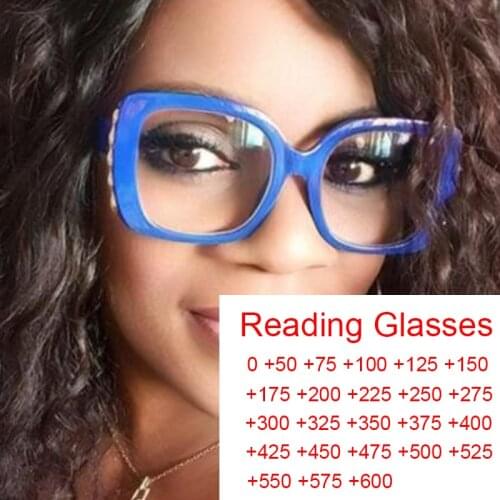 Prescription Reading Square Transparent Glasses Anti Blue Light Computer Glasses Vintage Candy Colors Woman Eyeglasses Hyperopia
