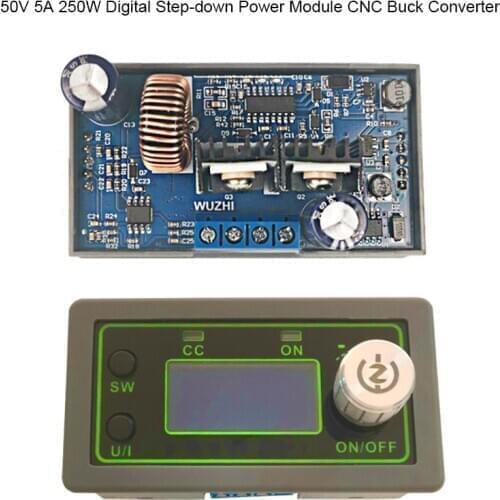 50V 5A Buck Converter Step-down Power Module CNC Adjustable Constant Voltage Constant Current Volt Regulator Power Module