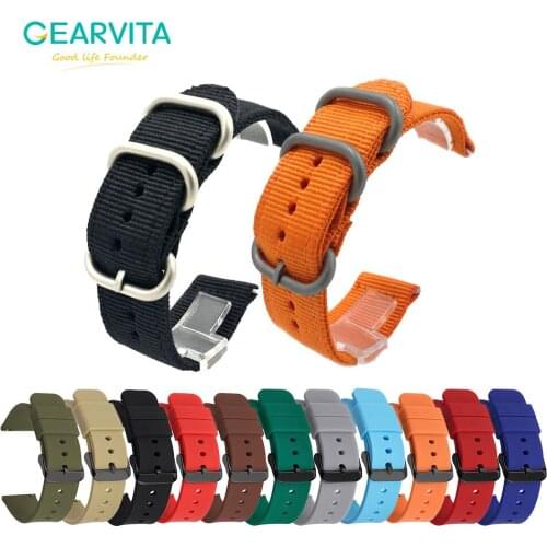 24mm Watch Strap Nylon/Silicone Watchband For North EDGE Apache /Gavia 2 Smart Watch Outdoor Women Men Watch Band Accessories
