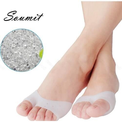 Silicone Toe Forefoot Separator Pad for Hallux Valgus Orthotic Half Insoles Correction Breathable Cushion Inserts Foot Care Tool