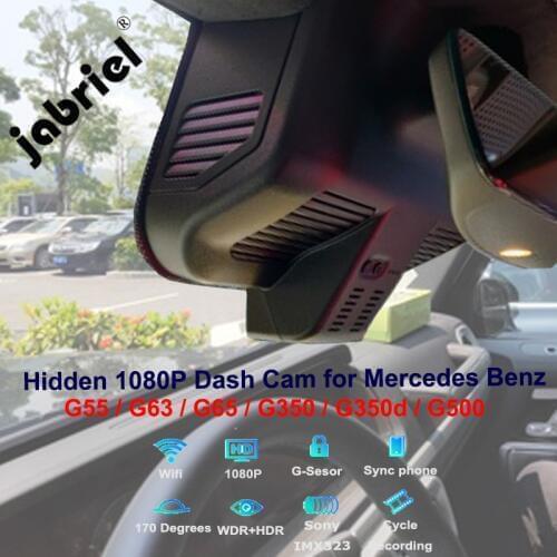 Jabriel 1080P Hidden WiFi Car Dvr Dash Camera for Mercedes Benz G Class G500 G350 G350d G55 G63 G65 AMG w463 w463a 2019 2020