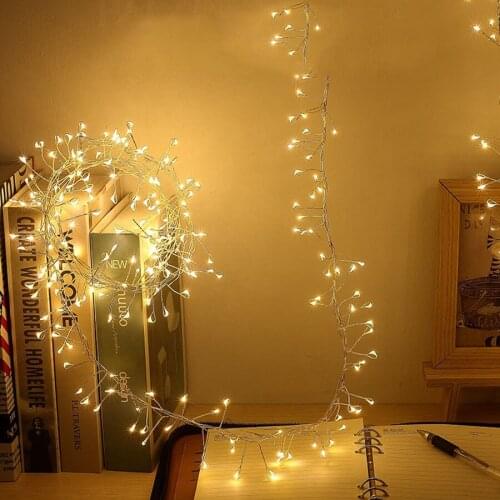 DC24V Connectable 6M 200 LED Copper Wire String Light Christmas Fairy Light Firecrackers Garland Light For Wedding Party Decor