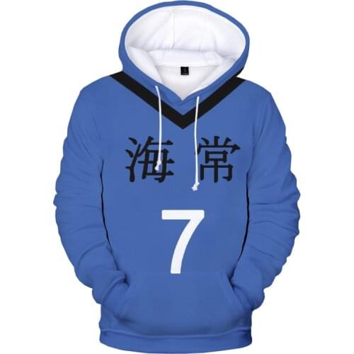 Japanese Anime Kuroko no Basuke 3D Harajuku Hoodie Men/Ladies Street Fashion Sweatshirt Clothing Fall Comfortable Pullover