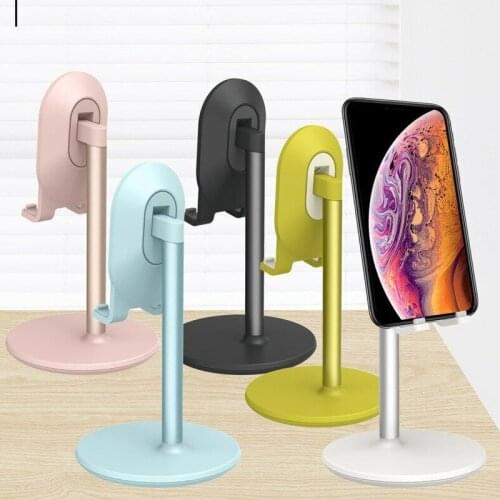 Universal Desktop Height Adjustable Telescopic Phone Holder Phone Mount Tablet Stand for 3.5-12.9" Smart Phone Tablet
